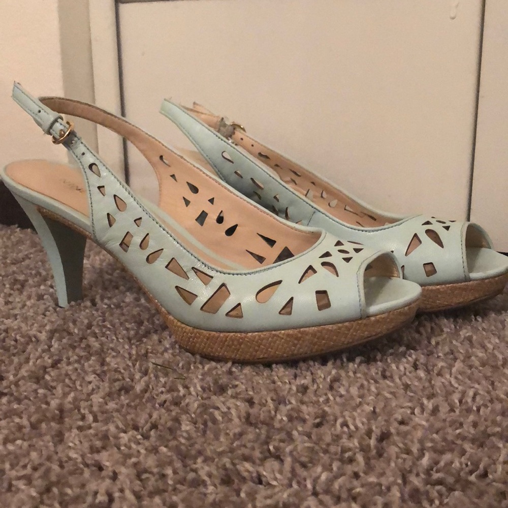 Pastel Blue spring and summer heels